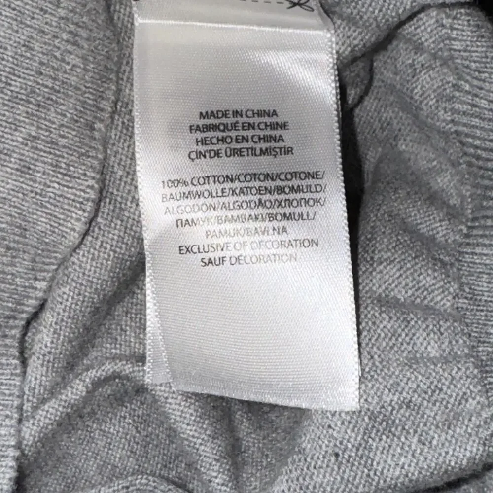 Polo Ralph Lauren Mens Sweater Size XL Gray V-Neck Pima Cotton